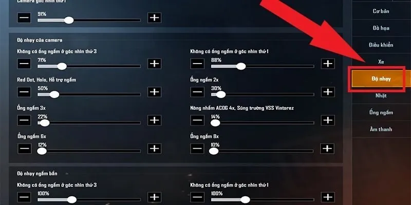 Bật tắt con quay hồi chuyển chuẩn